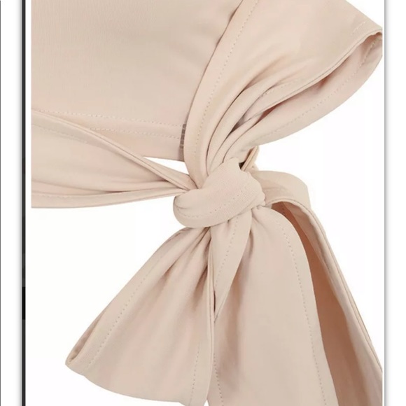 house of cb tranquil nude toe wrap ballet top S - Picture 5 of 5